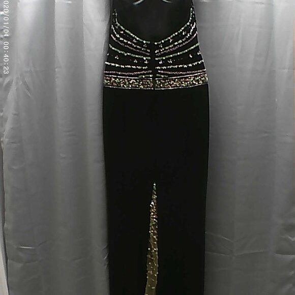 Black Xcite Dress With Sequins - Picture 9 of 13